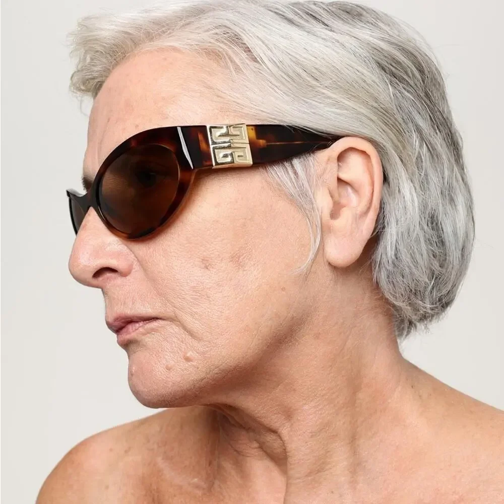 New! Givenchy Elegant Tortoise Shell Sunglasses, GV40073I 53E, Authentic